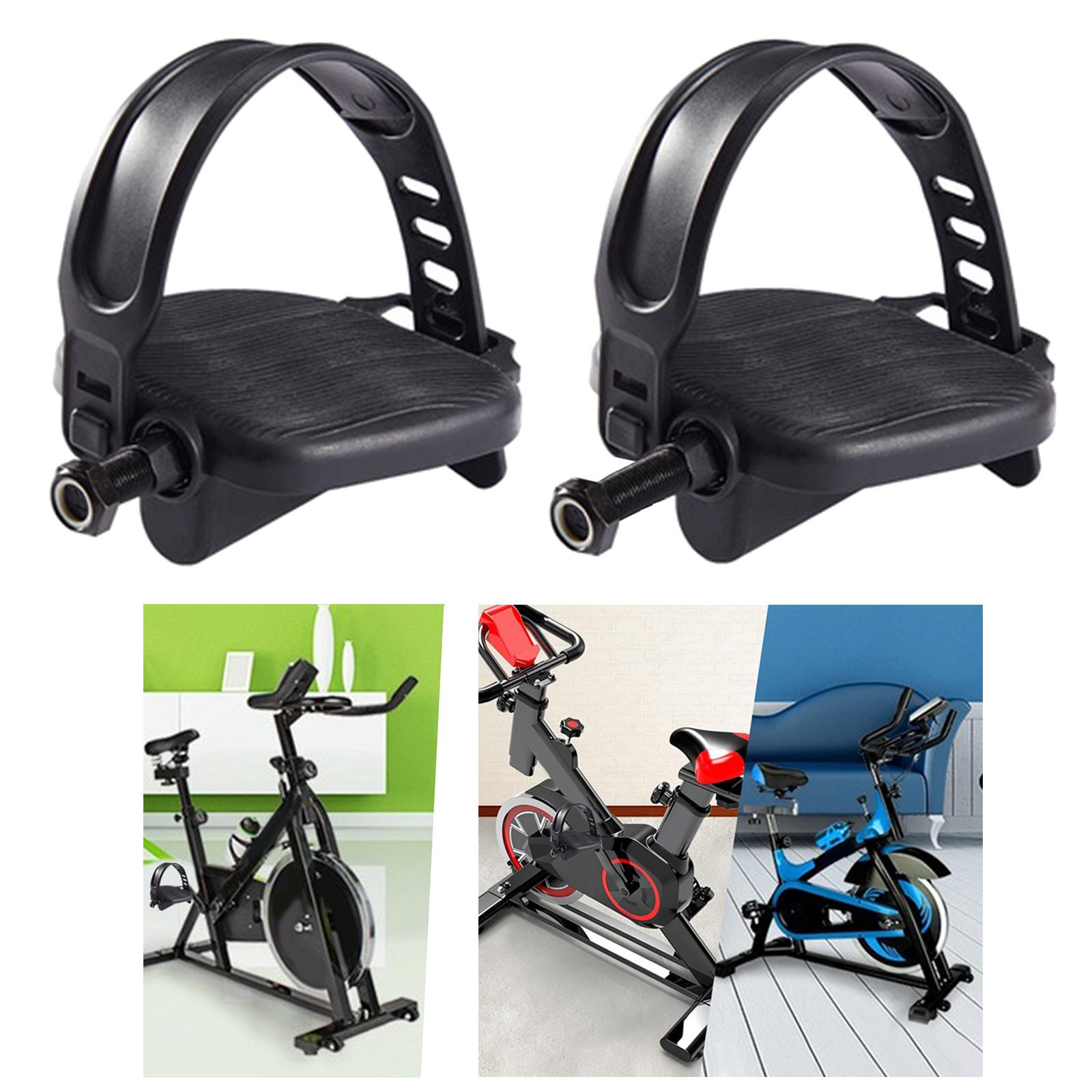 1 paar hometrainer pedalen met verstelbare riemen fiets indoor stationaire hometrainer pedaal fitnessapparatuur accessoires