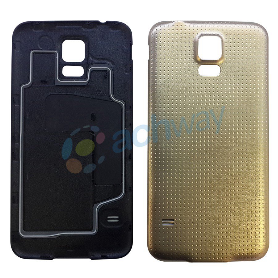 5.1 "Voor Samsung Galaxy S5 I9600 G900 G900F Terug Batterij Deur Achter Behuizing Cover Case Voor Samsung S5 Batterij cover Vervanging: Golden