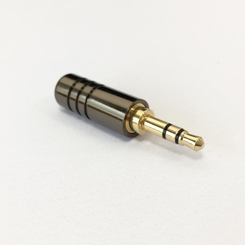 2 pièces 3.5mm prise mâle double canal solding écouteurs câble audio