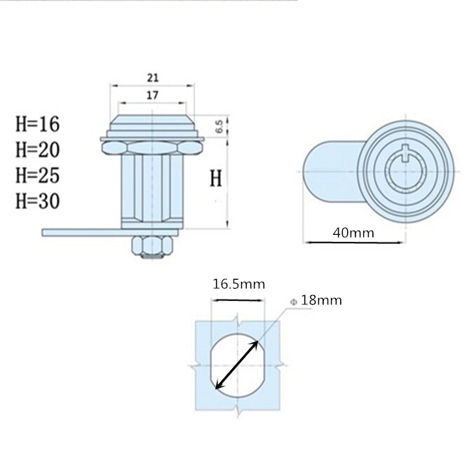 Cam Lock Archiefkast Mailbox Bureau Ladekast Locker met Speciale toets Voor Thuis Gereedschap Deur Lade lock archiefkast schakelaar