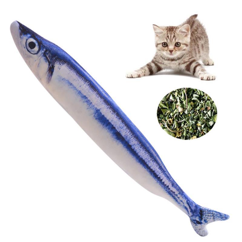 Husdjur mjuk plysch 3d karp fisk form kattleksak kattmynta fisk stoppad kudde docka simulering fisk leksak för husdjur: 5