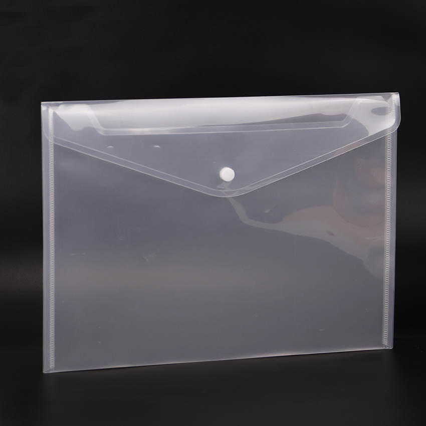 1PC Transparent A4 File Folder Durable Briefcase Document Bag Paper File Folders Stationery School Office Supplies