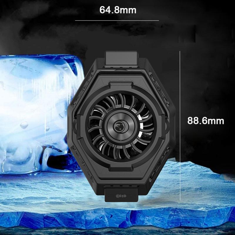 Universal F3 Radiator Ice Armor Black Cooling Live Game For Peace Shark Fan Back Clip Mobile Phone Semiconductor Radiator