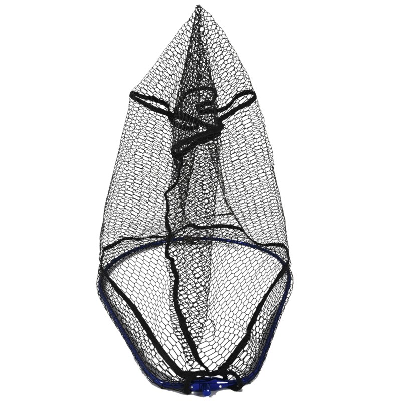 Foldable Carp Fishing Large Size Soft Mesh Fishing Landing Net Head Integrated Folding Net Frame Copy Net Fishing Net Ring
