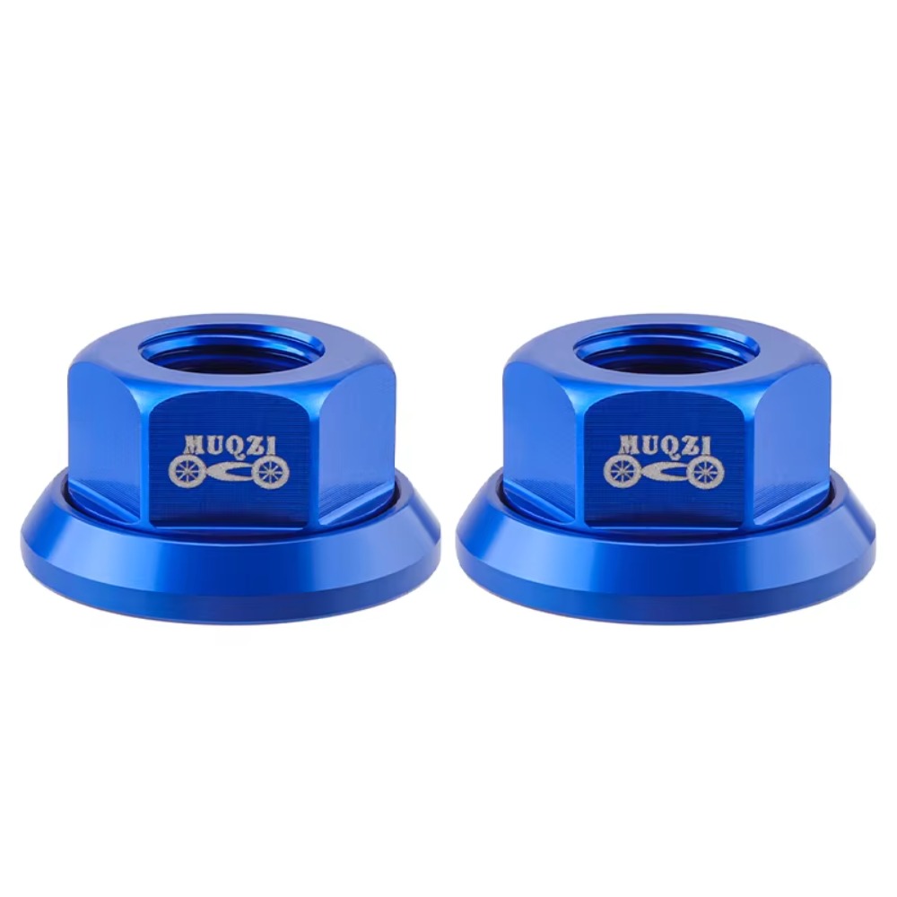 2 pçs cnc 3/8 porca do cubo da bicicleta m10 parafuso do eixo traseiro de alta resistência liga alumínio anodização acessórios da bicicleta mtb: Preto