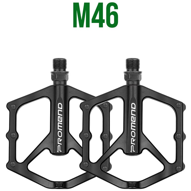 Promend Fiets Pedaal 9/16 Bmx Fixie Bike Pedalen Alu Mtb Ultralight 310G Lagers Road Mountainbike Oefening Pedaal Non-Slip: M46