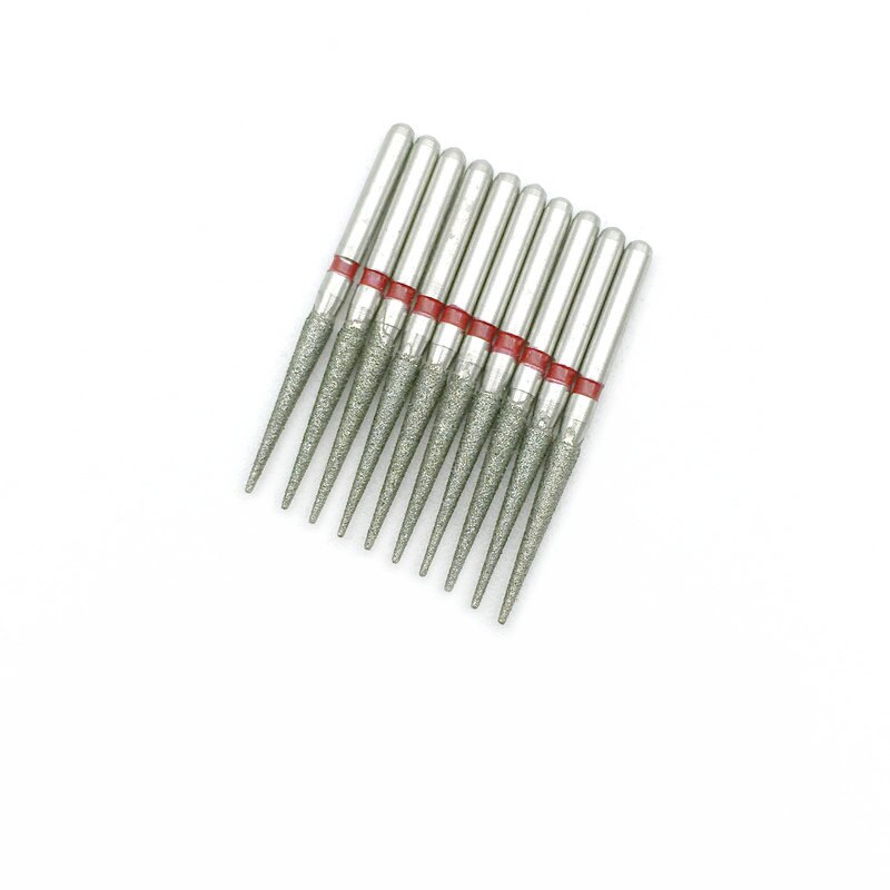 10 Stuks Fg Dental Diamond Burs Boor Dia-Boren Voor Hoge Snelheid Handstuk Fijne 1.6 Mm Tandarts Gereedschap TC-11F