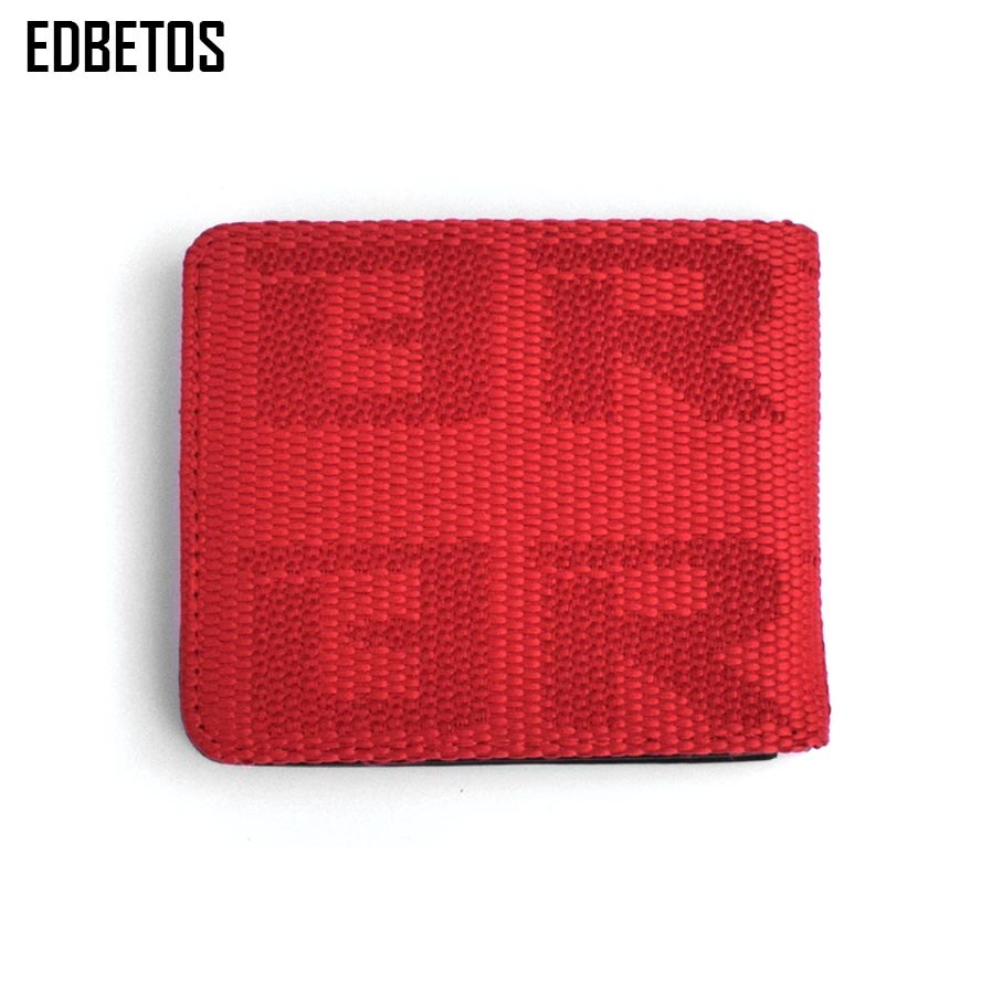 Edbetos 2 stijlen bruidstas van stof jdm versie 2 , racestoel van stof en leer, canvas bruidstas, sleuteletui van leer: Rode-bruids-portemonnee