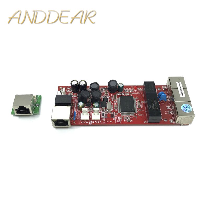 Schakelaar module 4 port 10/100/1000 mbps Un management Ethernet switch RJ45 port unmanaged commerciële Ethernet switch