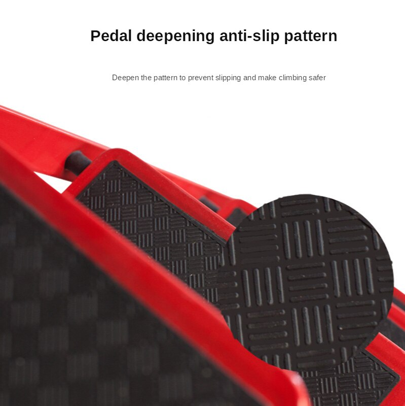 Household Steel Pipe Herringbone Ladder Thick Folding Step Ladder Single Side Ladder Stainless Steel Aluminum Alloy Ladder