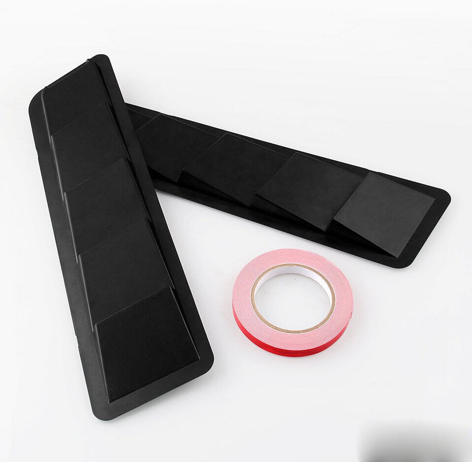 Universal Hood Vent Louver Air Cooling Panel Trim Set Black Abs Hood Intake Panel Plastic Cooling Vent 1 Pair