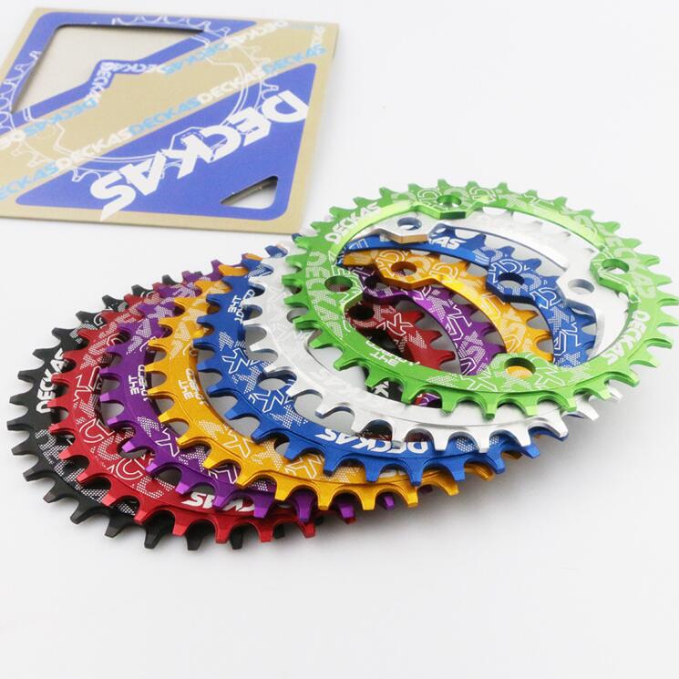 Deckas 104BCD Oval / Round Narrow Wide Chainring MTB Mountain bike bicycle 32T 34T 36T 38T crankset Tooth plate Parts 104 BCD