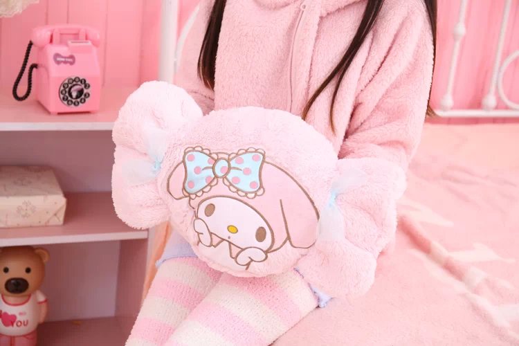 Kawaii dessin animé oreiller ma mélodie bonbons petite étoile jumelle forme peluche doux dos coussin canapé-lit décoration poupées en peluche
