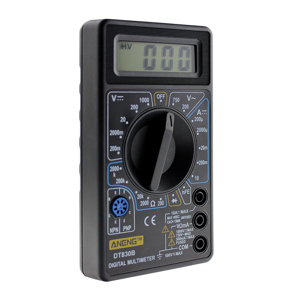 DT830B AC/DC LCD cyfrowy multimetr 750/1000V woltomierz amperomierz om próbnik wysokiej bezpieczeństwa ręczny miernik cyfrowy multimetr 123