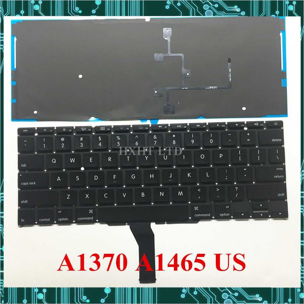 A1370 A1465 US USA toetsenbord met achtergrondverlichting Voor Macbook Air 11 "A1370 A1465 Laptop toetsenbord jaar