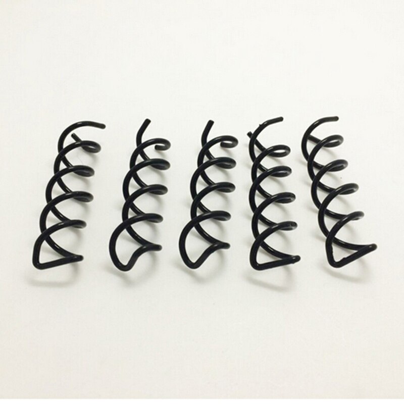 5Pcs Spiral Spin Screw Pin Hair Clips Hairpin Twist Barrette Bridal Hair Accessories Plate Made Tool Black Color Makeup Tool Kit