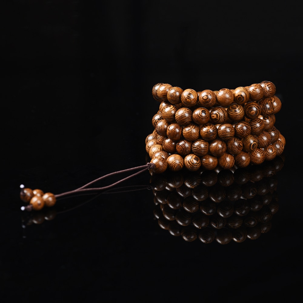 Pulsera de madera Natural, 99 Rosario islámico musulmán hecho a mano, Rosario de amistad, collar para hombres y mujeres