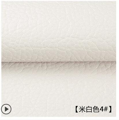 135x50cm PU lederen zelfklevende fix subsidies simulatie skin back sinds de kleverige rubber patch lederen sofa stoffen: cream white