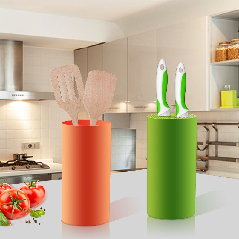 Køkkenkniv stativ værktøjsholder multifunktionel plast værktøjsholder knivblok køkkenudstyr tilbehør