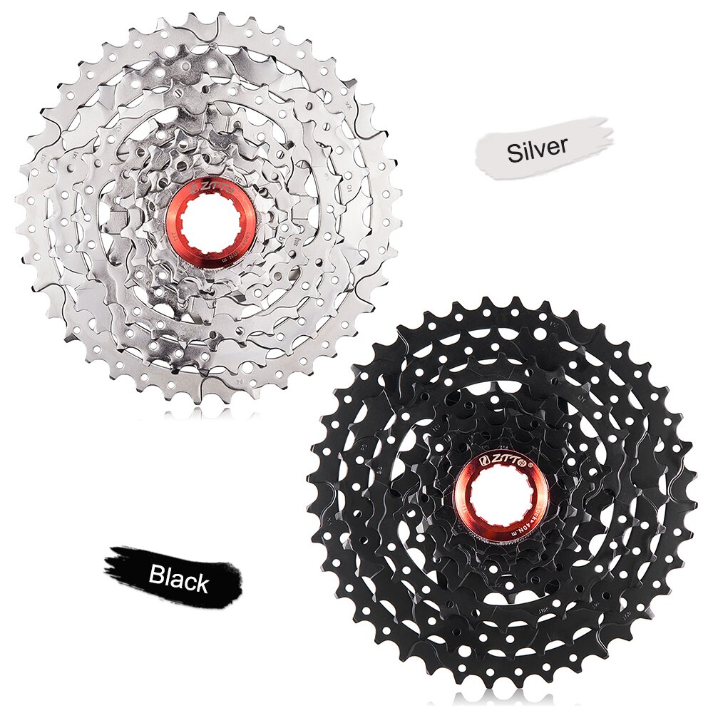 ZTTO 8 Speed Cassette 11-40 T Wide Ratio Freewheel Mountain Bike MTB Bicycle Cassette Flywheel Sprocket Compatible with Sunrace