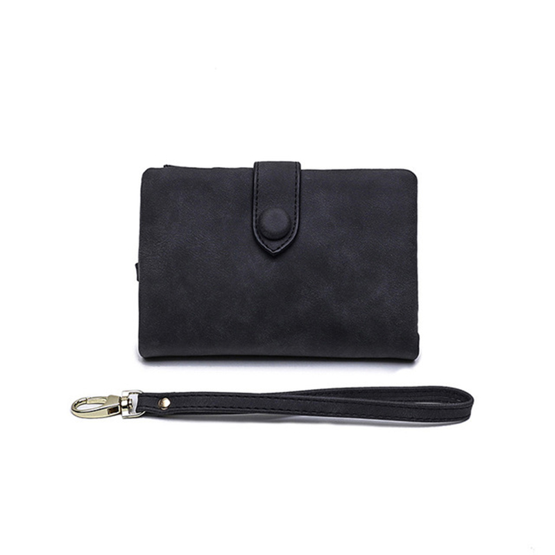 Wallet Bag For Women Female Leather Wallet Matte Short Cartera Mujer Cute Tri-fold Multi-card Lady Phone Purse: Clear