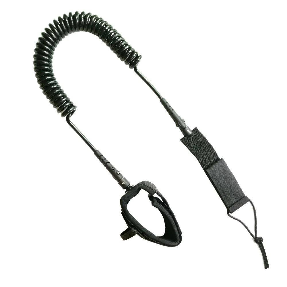 10FT 5mm SUP Ankle Leash Surfboard Coiled Stand UP Paddle Board TPU Paddle Board Rope Surfing Accessory