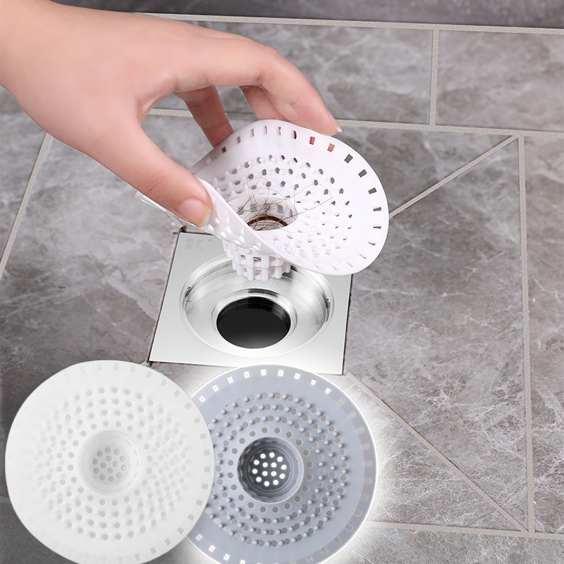 Filtro de fregadero de cocina, colador de drenaje de silicona, filtro de suelo de ducha para el hogar, coladores de fregadero, recogedor de pelo para accesorios de baño