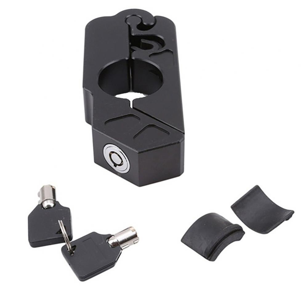 Motorfiets Grip Lock Scooter Atv Stuur Grip Beveiliging Veiligheid Metalen Slot Met 2 Sleutels Rem Gaspedaal Grip