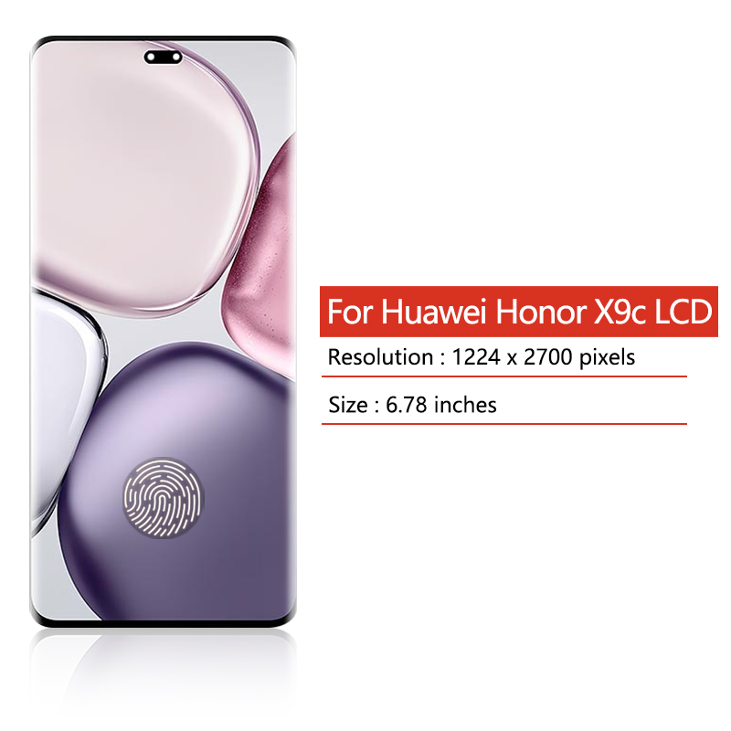 6,78 "AMOLED 120Hz para Huawei Honor X9c pantalla LCD MONTAJE DE digitalizador táctil para Honor X9C pantalla con huella digital