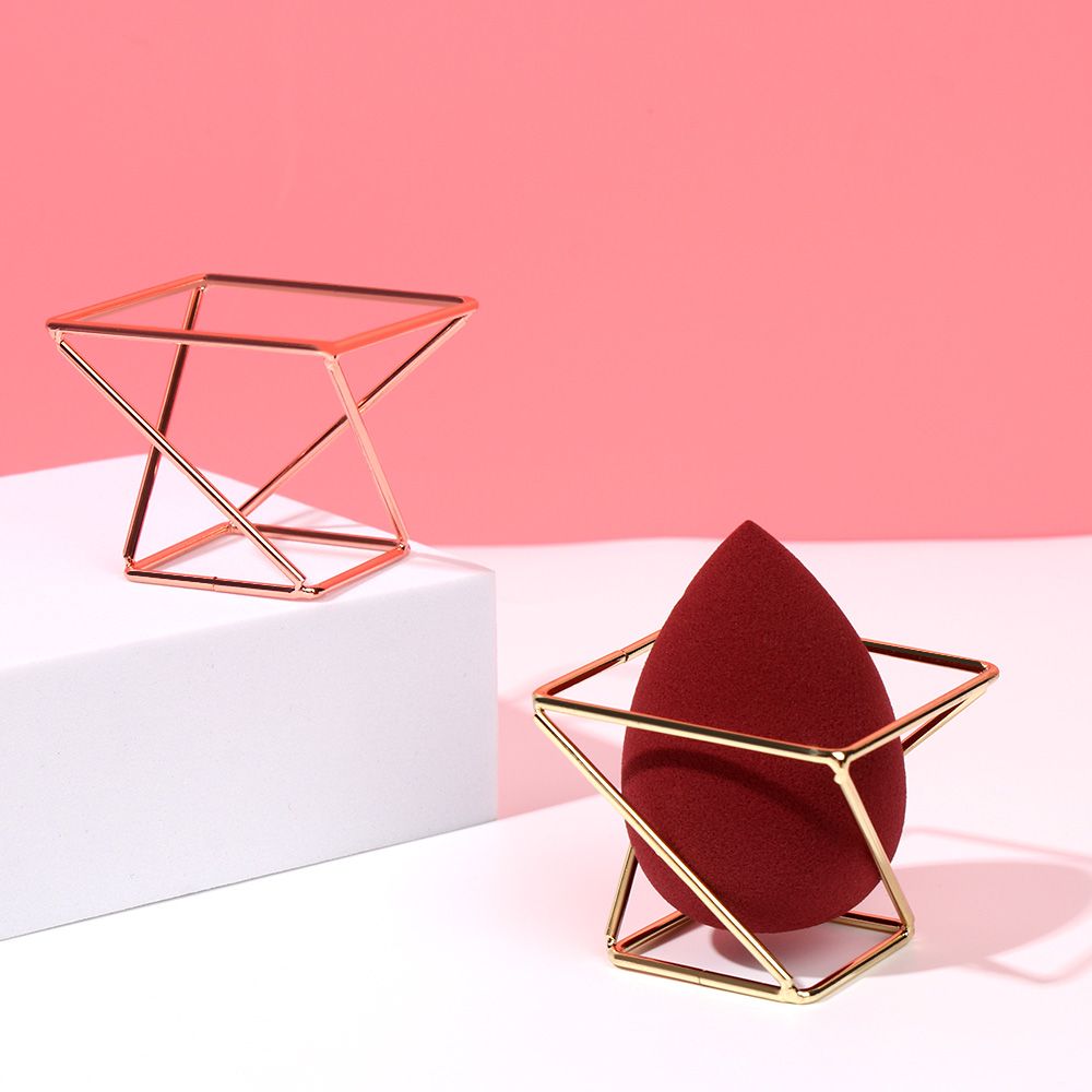 1 Stuks Metalen Make-Up Spons Houder Make-Up Bladerdeeg Rack Blender Opbergrek Spons Drogen Standhouder Make-Up Kwasten Bladerdeeg Drogen tool