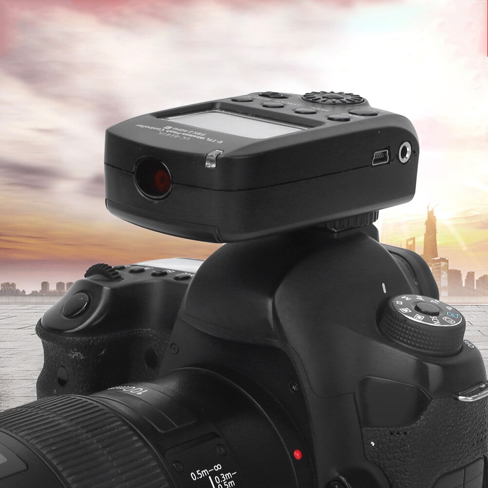 VISICO-disparador de Flash inalámbrico VC-818TX, controlador TTL con pantalla LCD, 8 canales, E-TTL, 2,4G, para Canon 750D/5D2/700D
