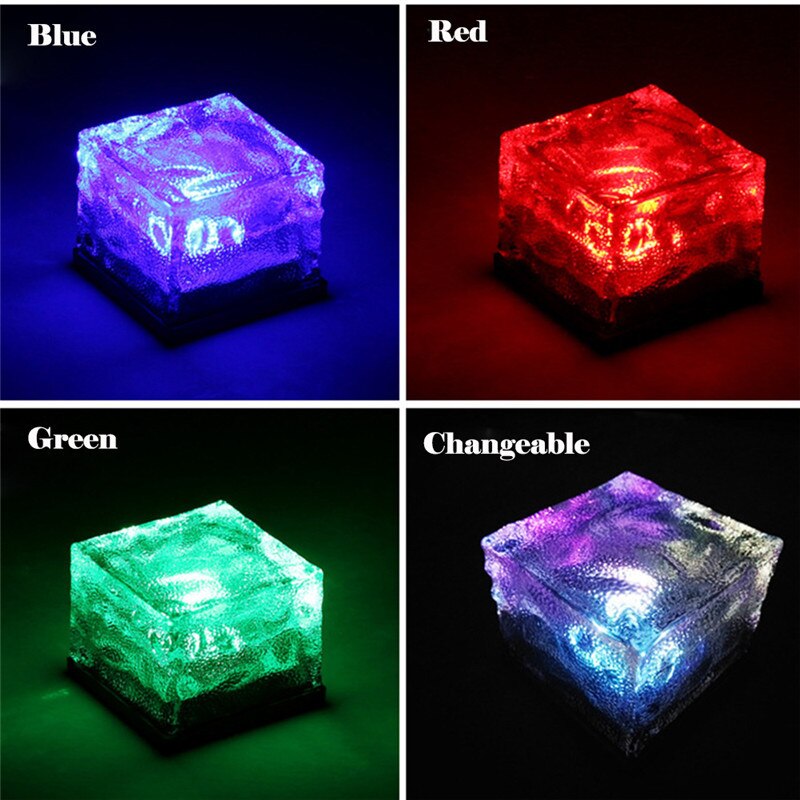 Crystal Led Solar Light Cube Led Outdoor Lamp Tuin Waterdicht Lichten Ondergrondse Muur Ingebed Verlichting Stappen Tough Case Belasting