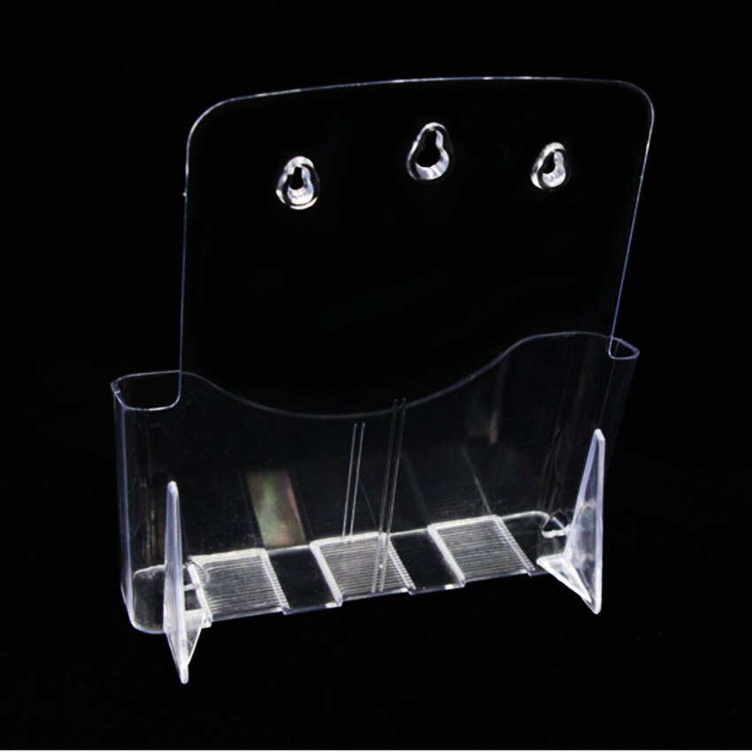 1 Layer A4 Plastic Brochure Phamplet Literature Display Holder Stand to Insert Leaflet Can be Wall Mount or on Desktop 2pcs
