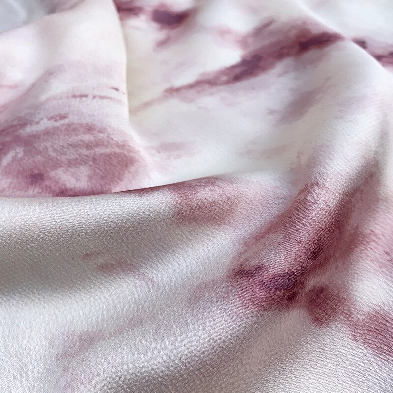 Width 59" Micro Elastic Drape Gloss Imitation Acetate Chiffon Fabric By The Half Yard For Dress Shirt Cheongsam Material