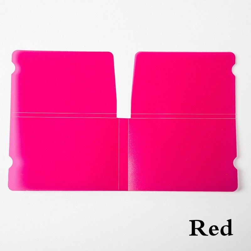 Sac de rangement pour masque pliant Portable, 10 pièces, Clip de rangement pour masque facial, sacs de couverture: Rouge