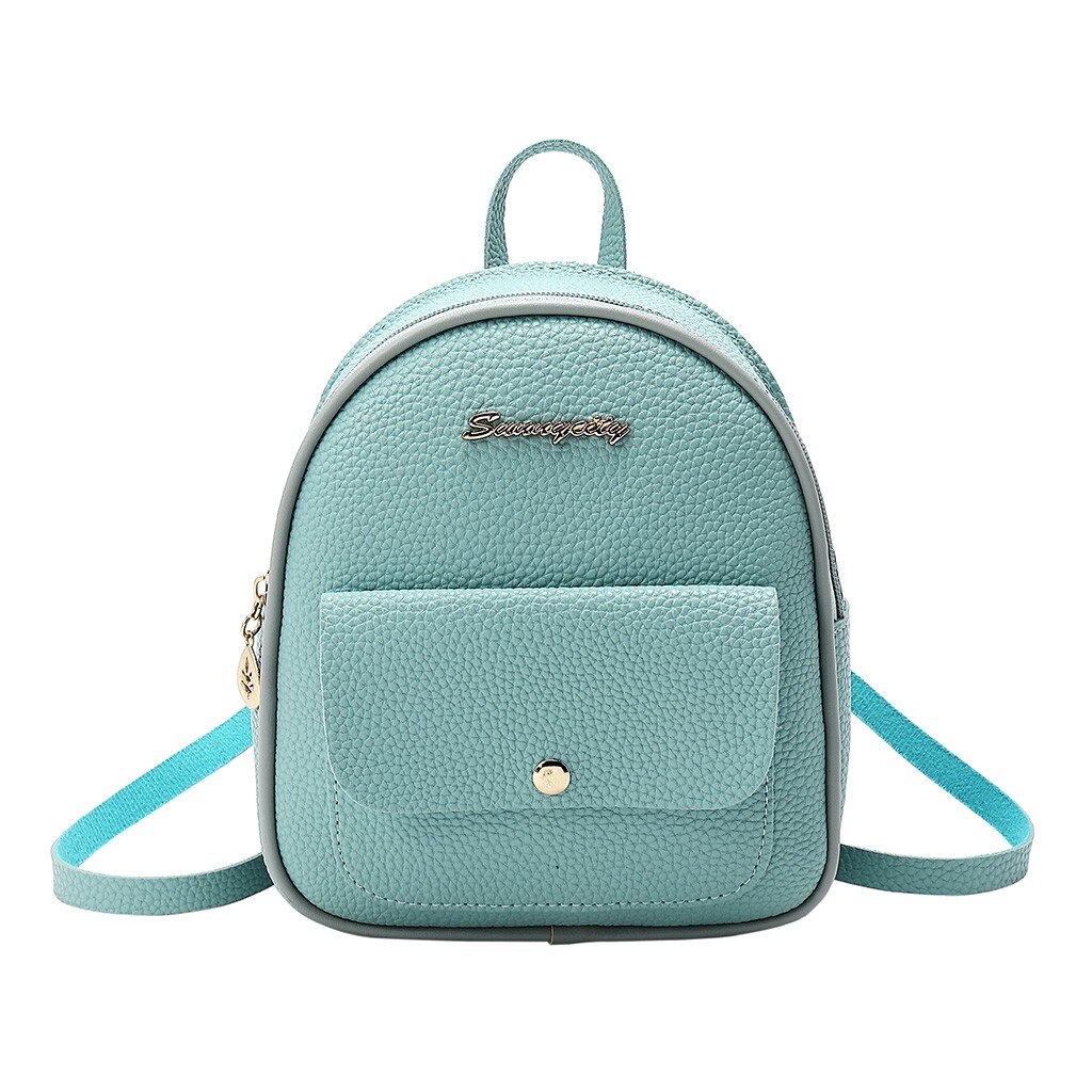 Mini Backpack Women Shoulder Bag For Teenage Girls Kids Letter Purse Mobile Phone Bag School Backpack Bolso Mujer #x: Blue