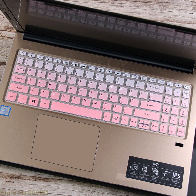 15.6 inch Laptop Keyboard Skin Cover For Acer aspire 5 A515-45 A515-45g A515-45S A515-43 A515-44G A515-54G A515-55G a515-56g: Gradual pink