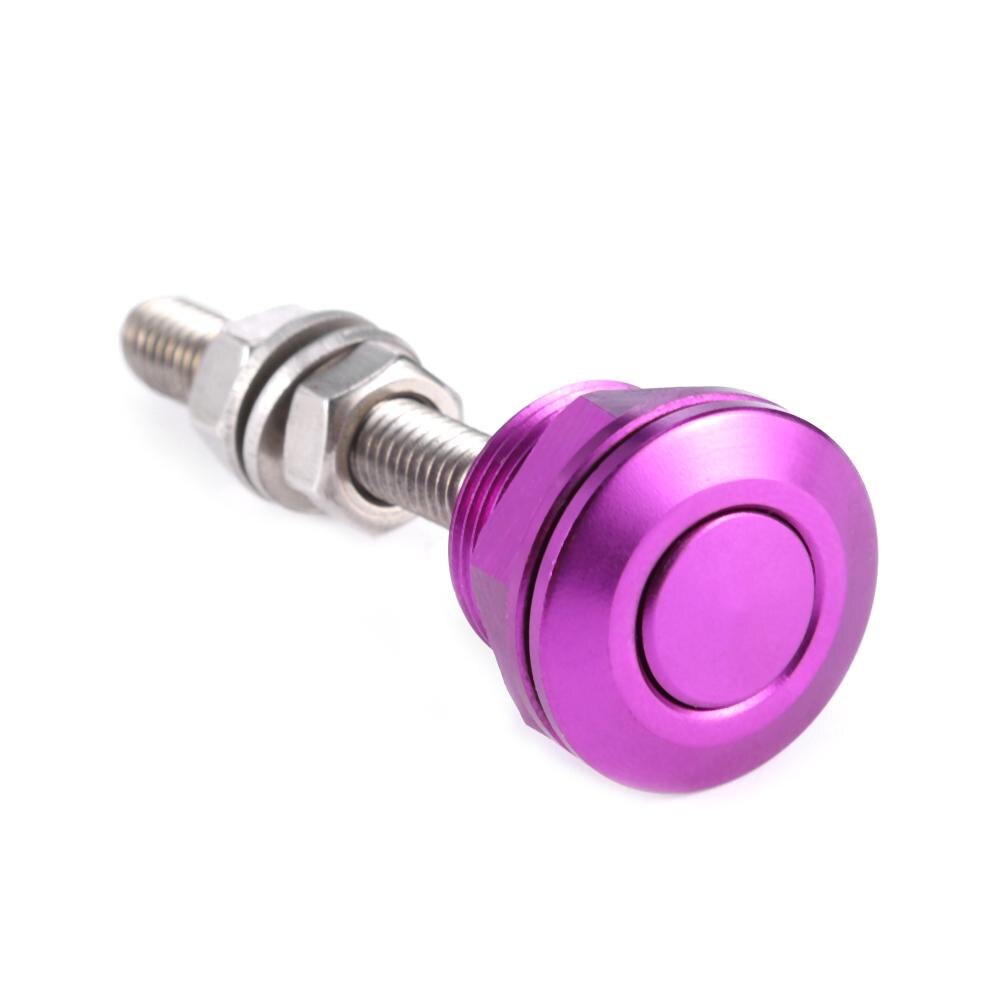Universal 22mm tryckknappar motorhuv stift lås clip kit bil snabblås bil biltillbehör: Lila
