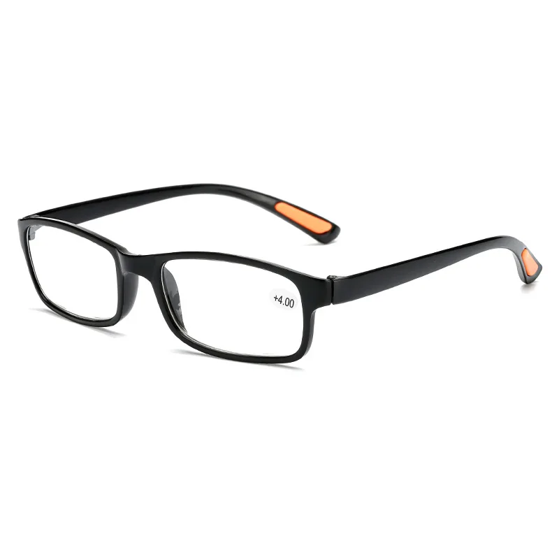 Gafas de lectura plegables con caja para hombre y mujer, lentes de lectura antiluz azul, portátiles, TR90, Farsight, dioptrías + 1,0 + 1,5 a + 4,0: Sandía roja / +200