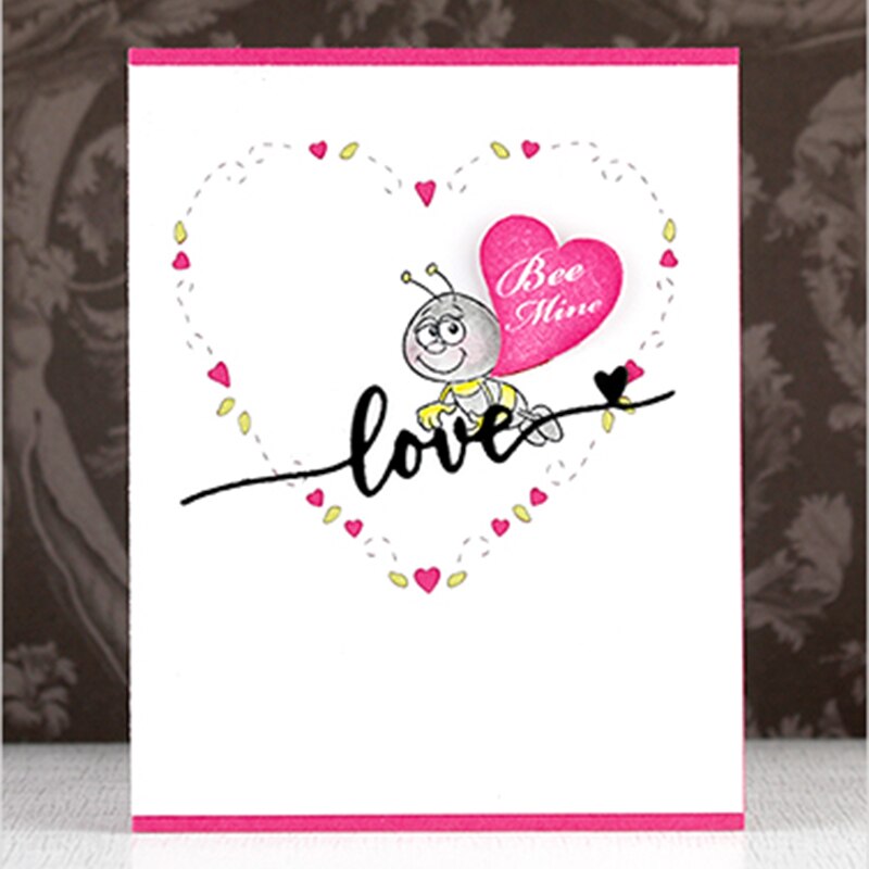 Liefde & miss u Metalen Snijden Sterven Stencil Voor Scrapbooking Papier Kaarten Ambachten Valentijnsdag Sterft Handgemaakte Decor embossing
