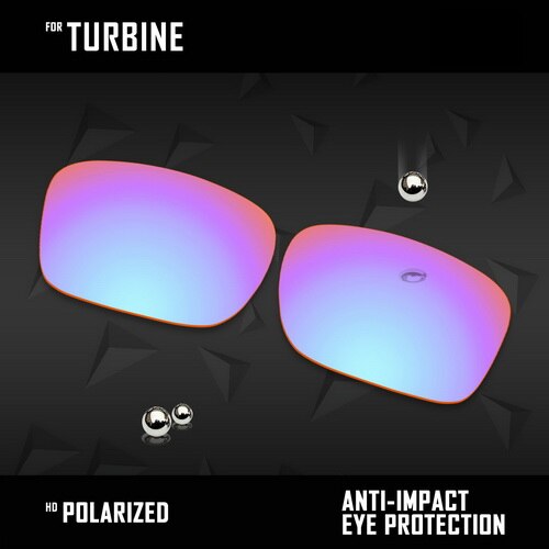 OOWLIT Lenses Replacements For Oakley Turbine Sunglasses Polarized - Multi Colors: HD Trail