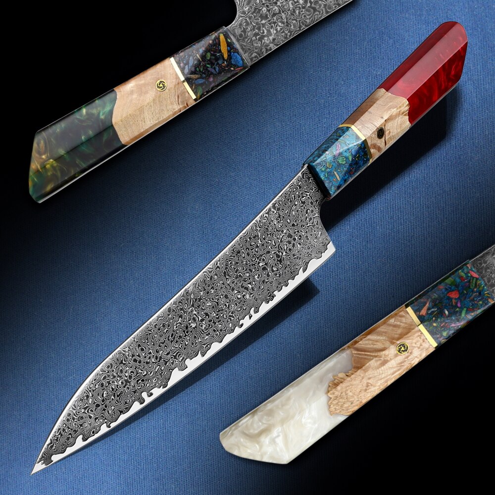 Grandsharp Chef's Knife 67 Layers vg10 Japanese Damascus Kitchen Knife Kitchen Stainless Steel Tools Gyuto Utility Kiritsuke