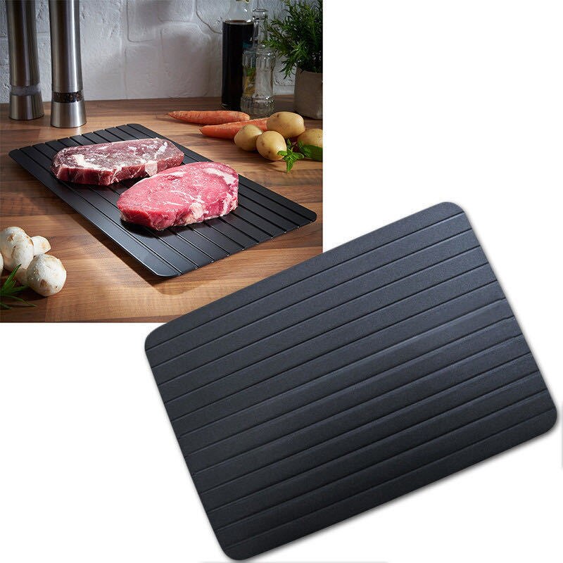 2MM Defrosting Tray Frozen Meat Thawing Fresh Healthy Rapid Defrost Plate Food Gadgets Kitchen Tools
