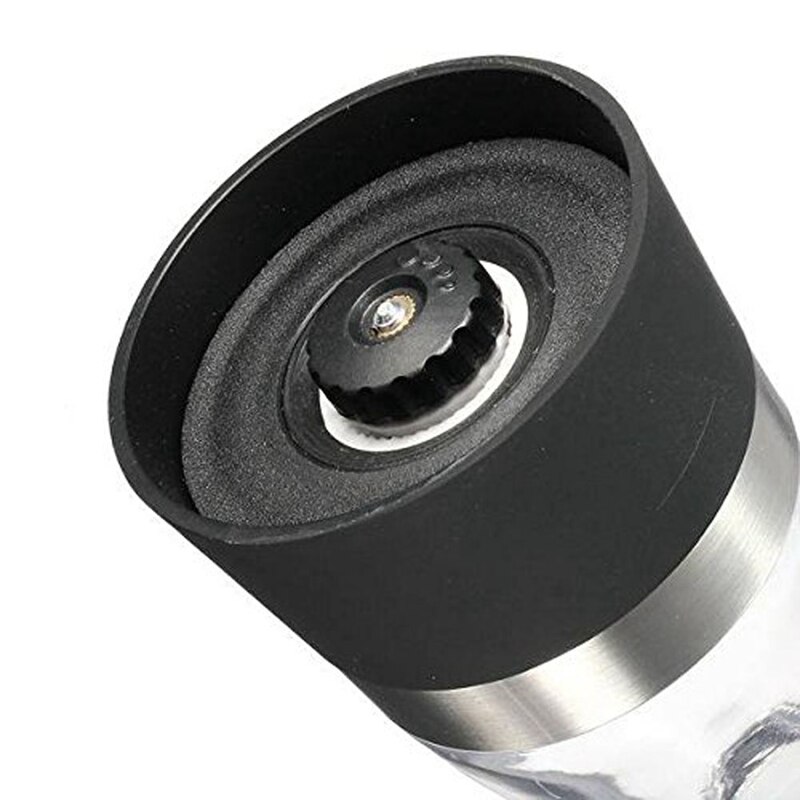 Dual Grind Pepper Salt Spice Seasonings Precision Grinder Mill Coarse To Fine Grain Black