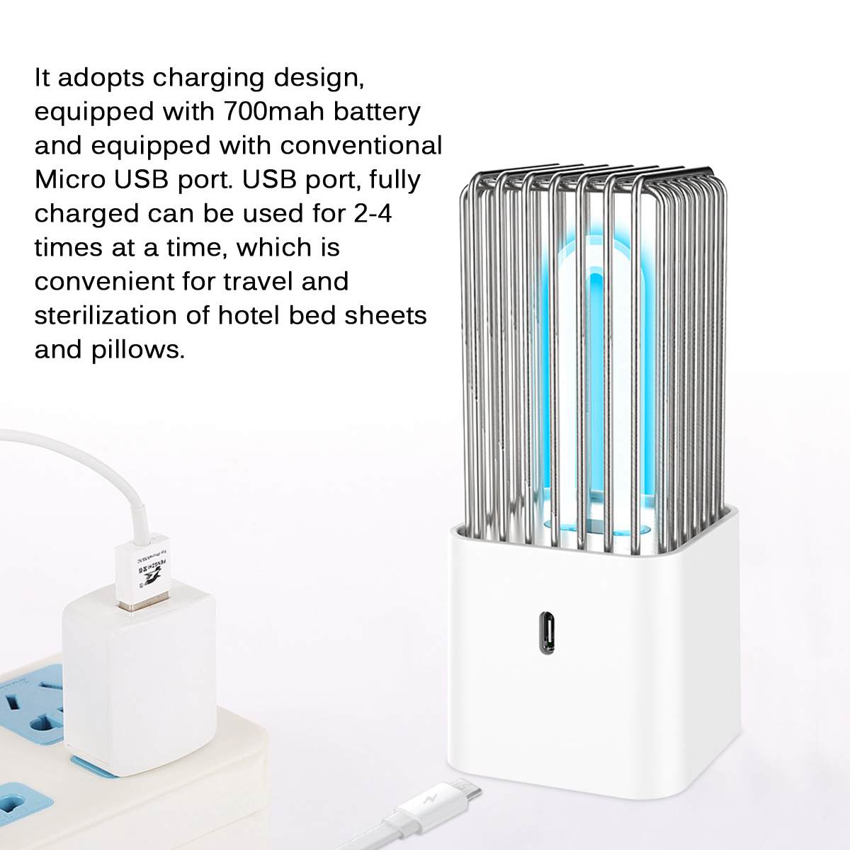 UV Germicidal Lamp Ultraviolet UVC Light Bulb Disinfection Lamp Sterilization LED Lights Home Travel Clean Sterilizer Lamp