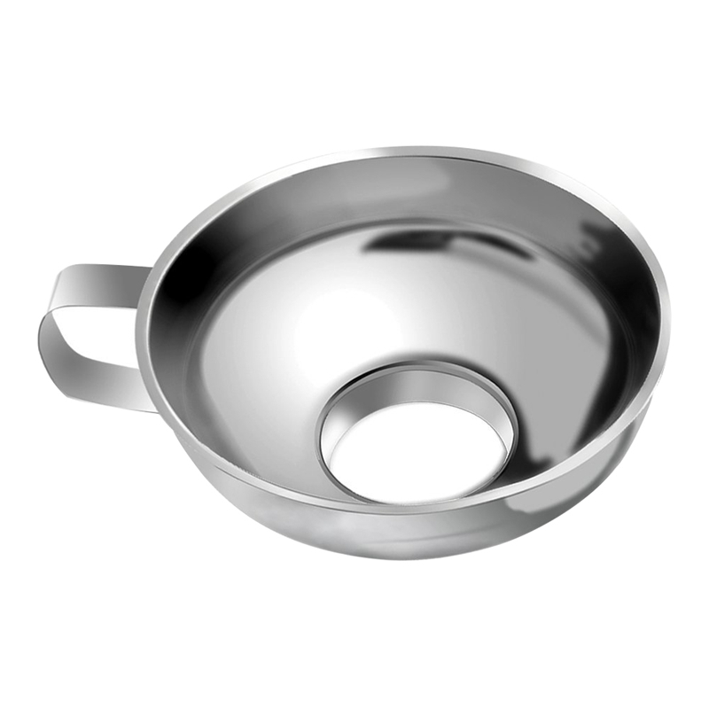 Stainless Steel Canning Funnel Wide Mouth Jar Funnel With Handle for Food Grade Metal Jam Funnel Large Kitchen Funnels