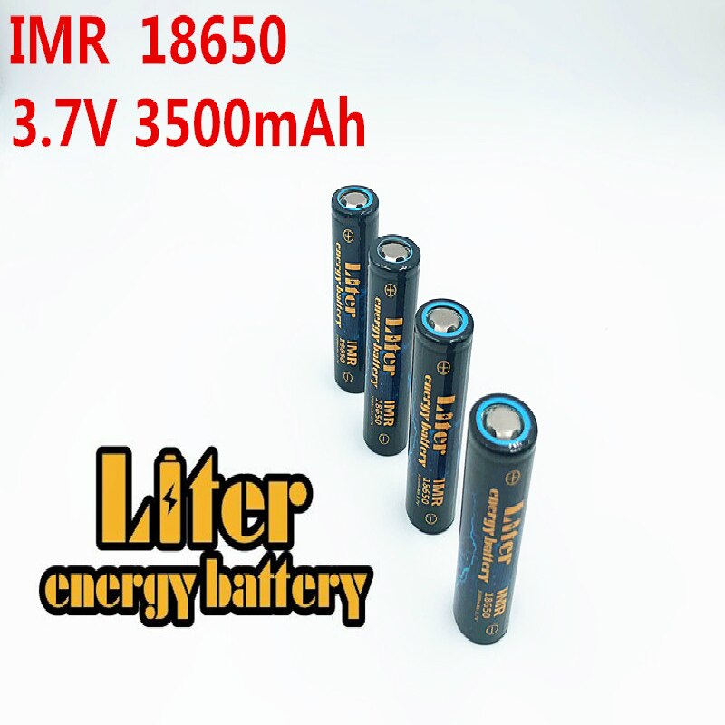 Liter energy battery 6PCS IMR18650 3.7V 4.8A 3500MAH 18650 Li-ion rechargeable battery for tablet pc 7-9 inch Flashlight