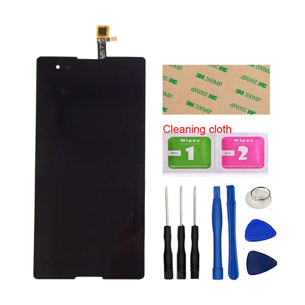 6.0'' LCD Display For Sony Xperia T2 Ultra D5303 D5322 D5306 XM50h LCD Display Touch Screen Sensor Tools 3M Glue: Black Touch And LCD