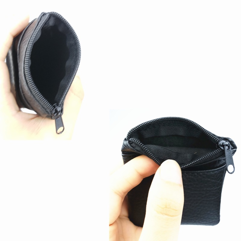 1PC Pu Leather Short Coin Purse Women Men Small Mini Wallet Bags Change Little Key Credit Card Holder bag