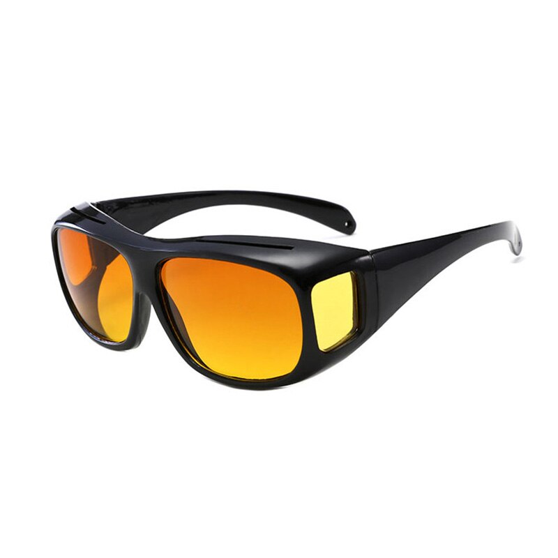 1PCS Anti-Glare Night Vision Car Night Vision Sunglasses Night Driving Glasses Driver Goggles UV Protection Eyewear: Orange